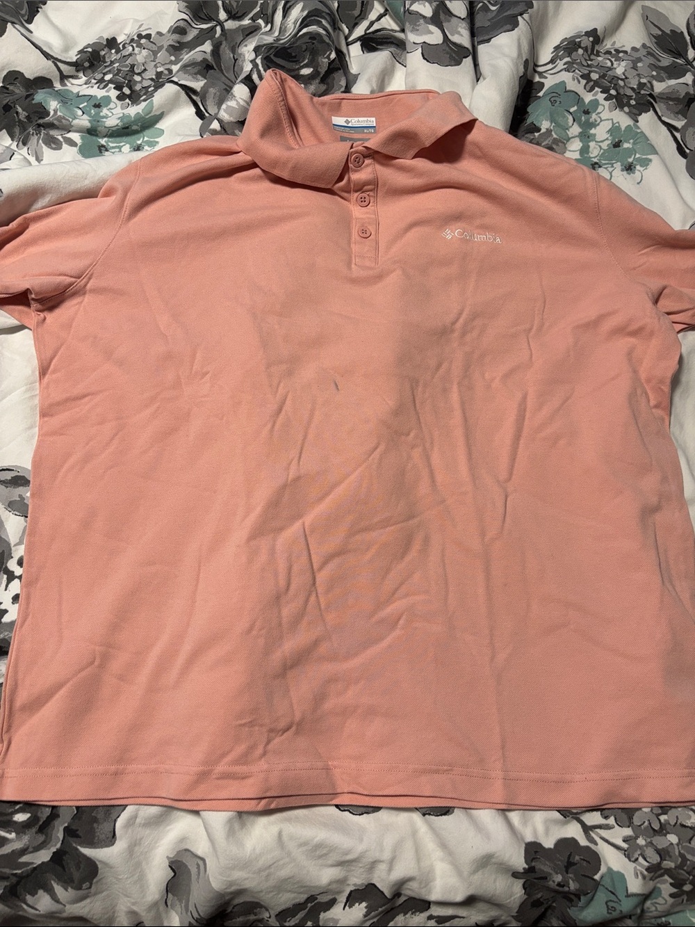 Columbia Men's Polo Shirt - Coral Pink